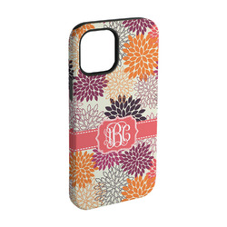 Mums Flower iPhone Case - Rubber Lined - iPhone 15 (Personalized)