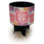 Mums Flower Black Beach Spiker Drink Holder (Personalized)
