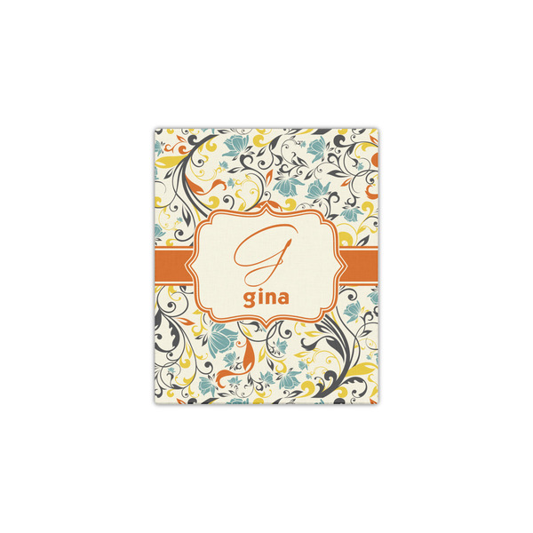 Swirly Floral 11x14 - Canvas Print - Front View