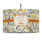 Swirly Floral 12" Drum Lampshade - PENDANT (Fabric)