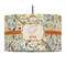 Swirly Floral 12" Drum Pendant Lamp - Fabric (Personalized)