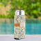 Swirly Floral Can Cooler - Tall 12oz - In Context