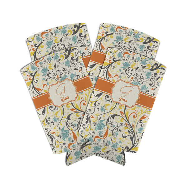 Swirly Floral 12oz Tall Can Sleeve - Set of 4 - MAIN