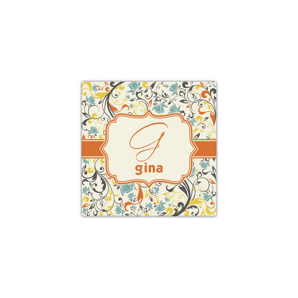 Swirly Floral 12x12 - Canvas Print - Front View