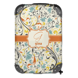 Swirly Floral Kids Hard Shell Backpack (Personalized)