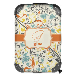 Swirly Floral Kids Hard Shell Backpack (Personalized)