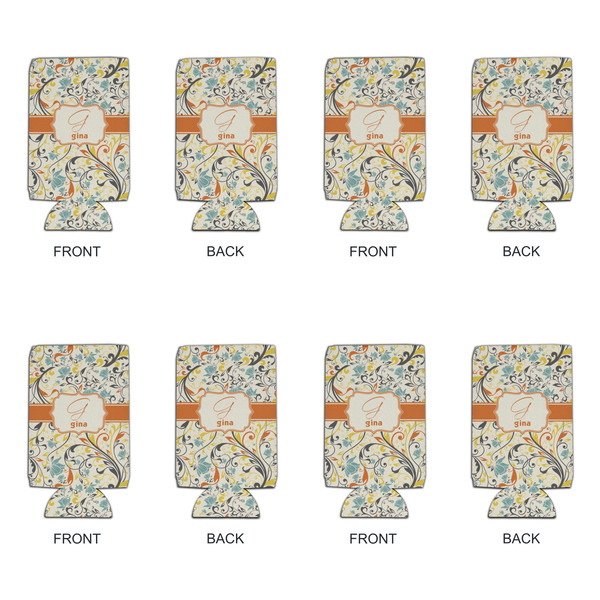 Swirly Floral 16oz Can Sleeve - Set of 4 - APPROVAL