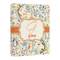 Swirly Floral Canvas Print - 16x20 (Personalized)