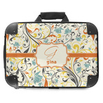 Swirly Floral Hard Shell Briefcase - 18" (Personalized)
