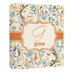 Swirly Floral Canvas Print - 20x24 (Personalized)