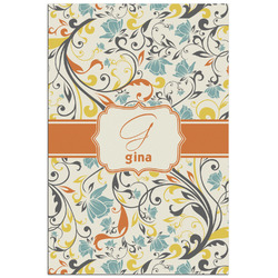 Swirly Floral Poster - Matte - 24x36 (Personalized)