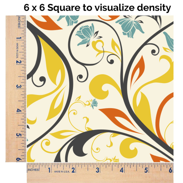 Swirly Floral 6x6 Swatch of Fabric