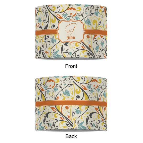 Swirly Floral 8" Drum Lampshade - APPROVAL (Fabric)