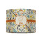 Swirly Floral 8" Drum Lampshade - FRONT (Fabric)