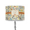 Swirly Floral 8" Drum Lampshade - ON STAND (Poly Film)