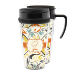 Swirly Floral Acrylic Travel Mug (Personalized)