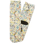 Swirly Floral Adult Crew Socks (Personalized)