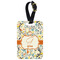 Swirly Floral Aluminum Luggage Tag (Personalized)