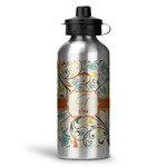 Swirly Floral Water Bottle - Aluminum - 20 oz (Personalized)