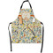 Swirly Floral Apron With Pockets w/ Name and Initial