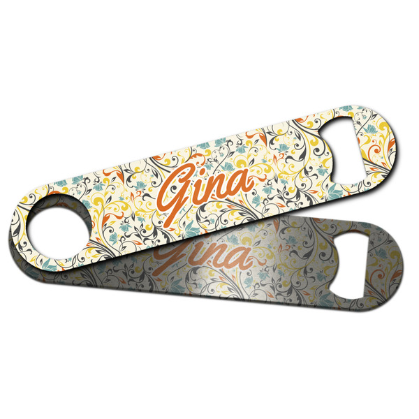 Swirly Floral Bar Bottle Opener - Main