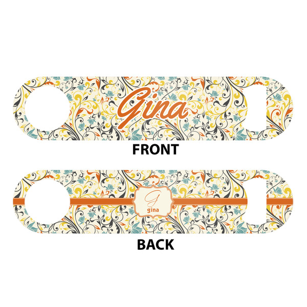 Swirly Floral Bar Bottle Opener - White - Approval