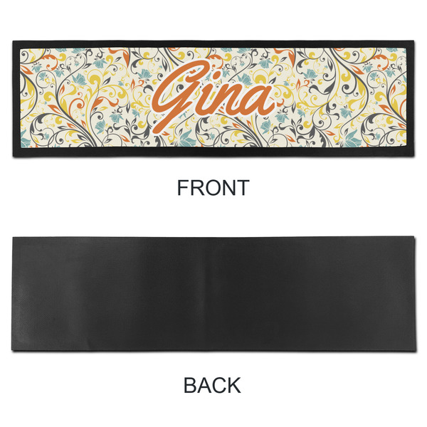 Swirly Floral Bar Mat - Large - APPROVAL