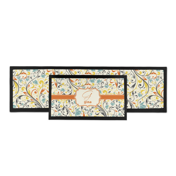 Swirly Floral Bar Mat - Parent Main