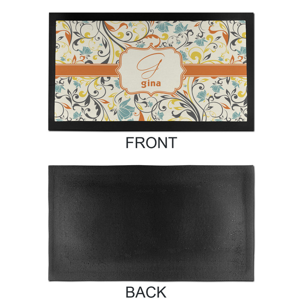 Swirly Floral Bar Mat - Small - APPROVAL