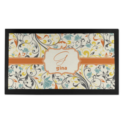 Swirly Floral Bar Mat - Small (Personalized)