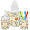 Swirly Floral Bathroom Accessories Set (Personalized)