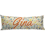 Swirly Floral Body Pillow Case (Personalized)