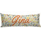 Swirly Floral Body Pillow Case (Personalized)