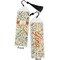 Swirly Floral Bookmark with tassel - Front and Back