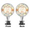 Swirly Floral Bottle Stopper - Front and Back