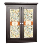 Swirly Floral Cabinet Decal - Custom Size (Personalized)