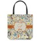 Swirly Floral Canvas Tote Bag (Front)