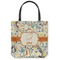 Swirly Floral Canvas Tote Bag (Personalized)