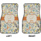 Swirly Floral Car Mat Front - Approval