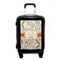 Swirly Floral Carry On Hard Shell Suitcase - Front