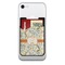 Swirly Floral Cell Phone Credit Card Holder w/ Phone