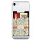 Swirly Floral 2-in-1 Cell Phone Credit Card Holder & Screen Cleaner (Personalized)