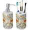 Swirly Floral Ceramic Bathroom Accessories