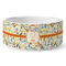 Swirly Floral Ceramic Dog Bowl - Medium - Front
