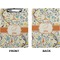 Swirly Floral Clipboard (Letter) (Front + Back)