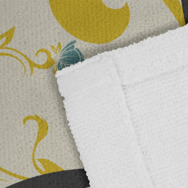 Swirly Floral Close up of Fabric