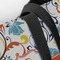 Swirly Floral Closeup of Tote w/Black Handles