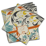 Swirly Floral Cloth Napkins (Set of 4) (Personalized)