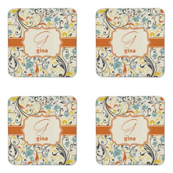 Swirly Floral Coaster Set - APPROVAL