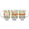 Swirly Floral Coffee Mug - 11 oz - White APPROVAL